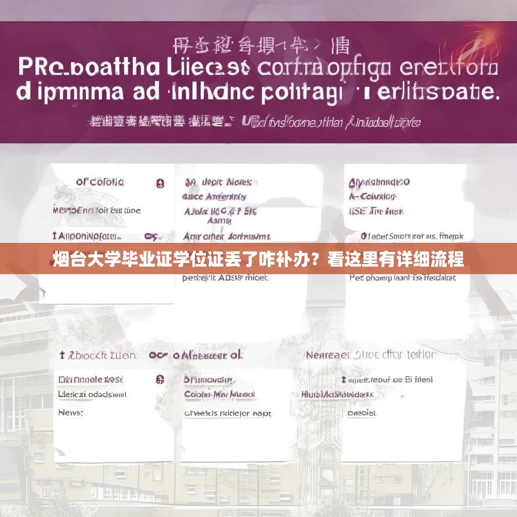 烟台大学毕业证学位证丢了咋补办？看这里有详细流程