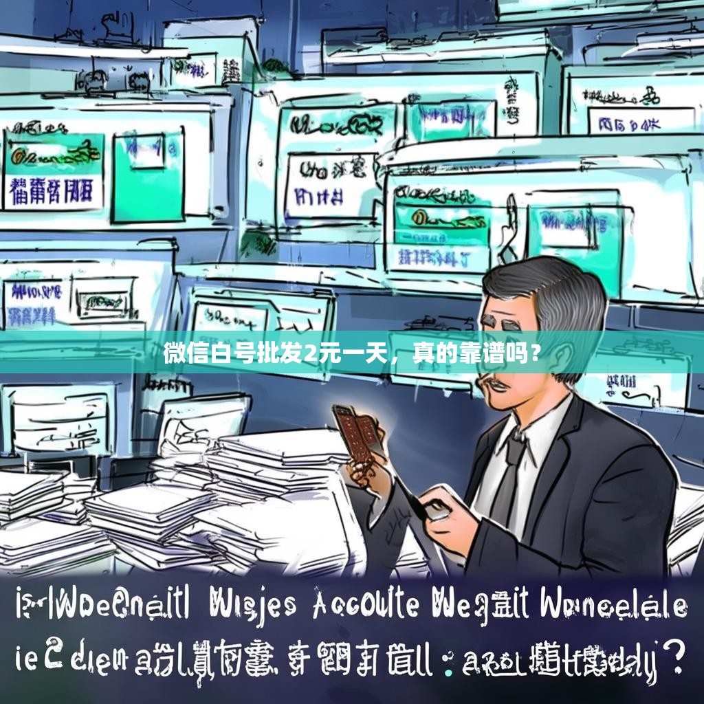 微信白号批发2元一天，真的靠谱吗？