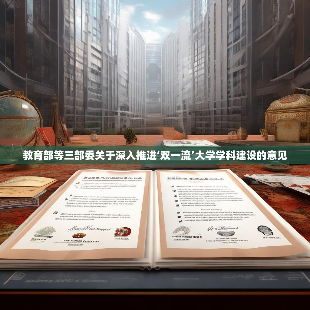 教育部等三部委关于深入推进‘双一流’大学学科建设的意见