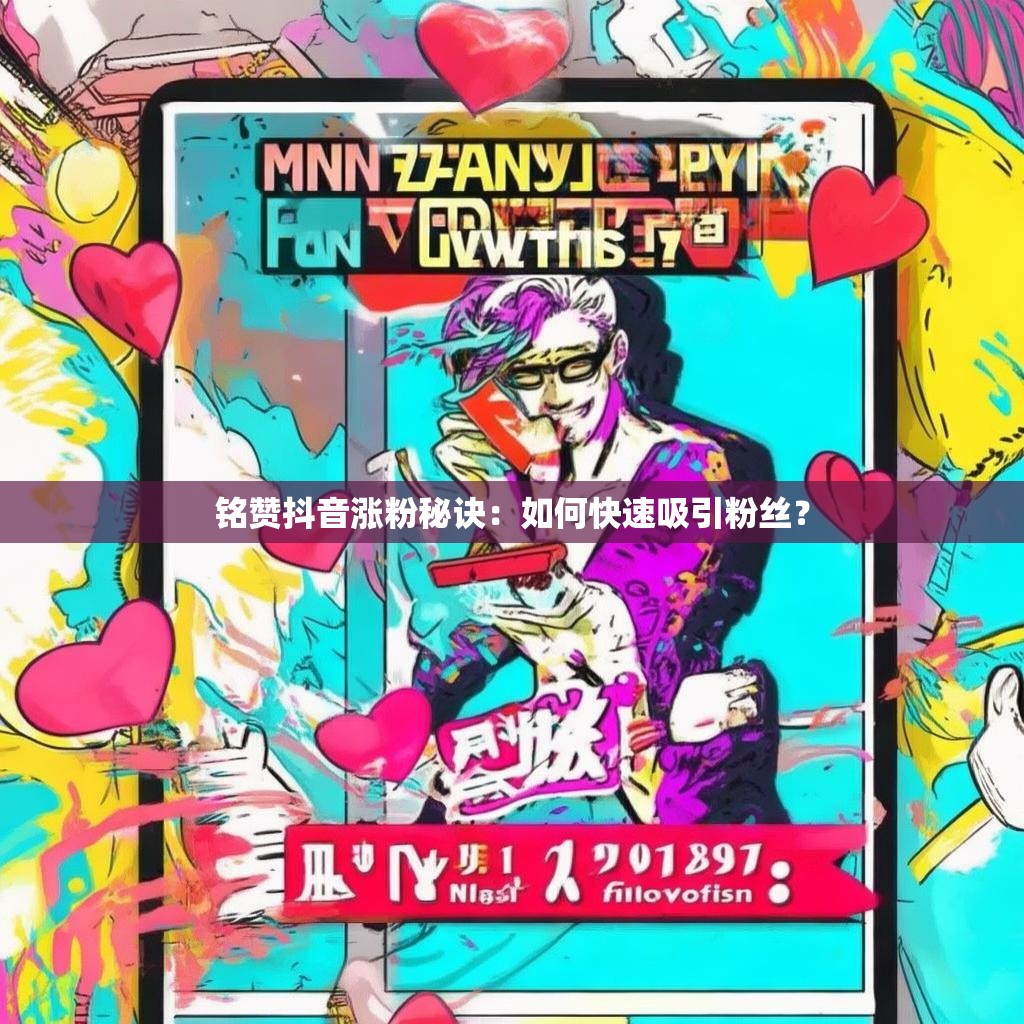 铭赞抖音涨粉秘诀:如何快速吸引粉丝?