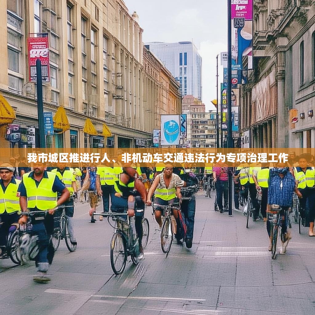 我市城区推进行人、非机动车交通违法行为专项治理工作