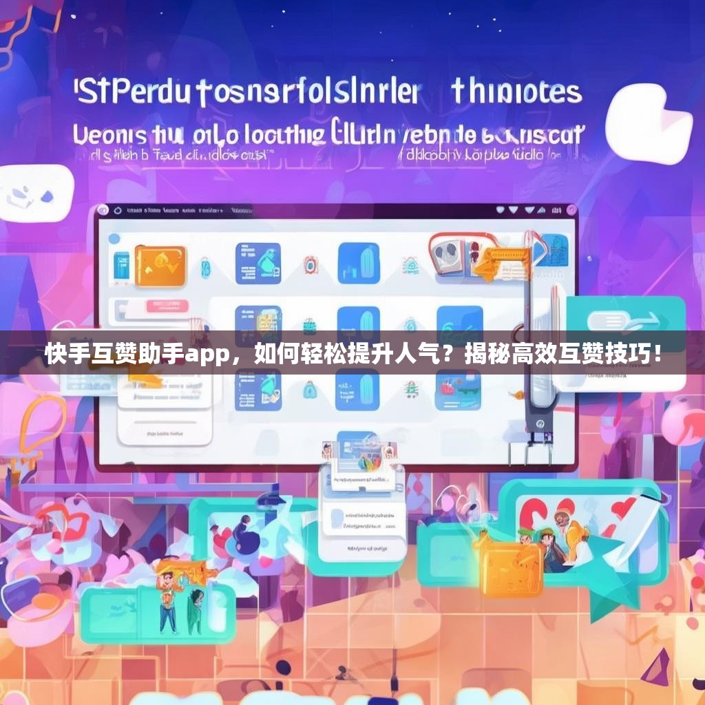 快手互赞助手app，如何轻松提升人气？揭秘高效互赞技巧！