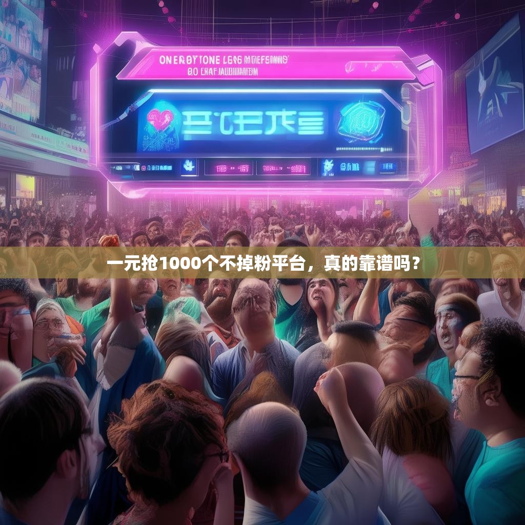 一元抢1000个不掉粉平台，真的靠谱吗？