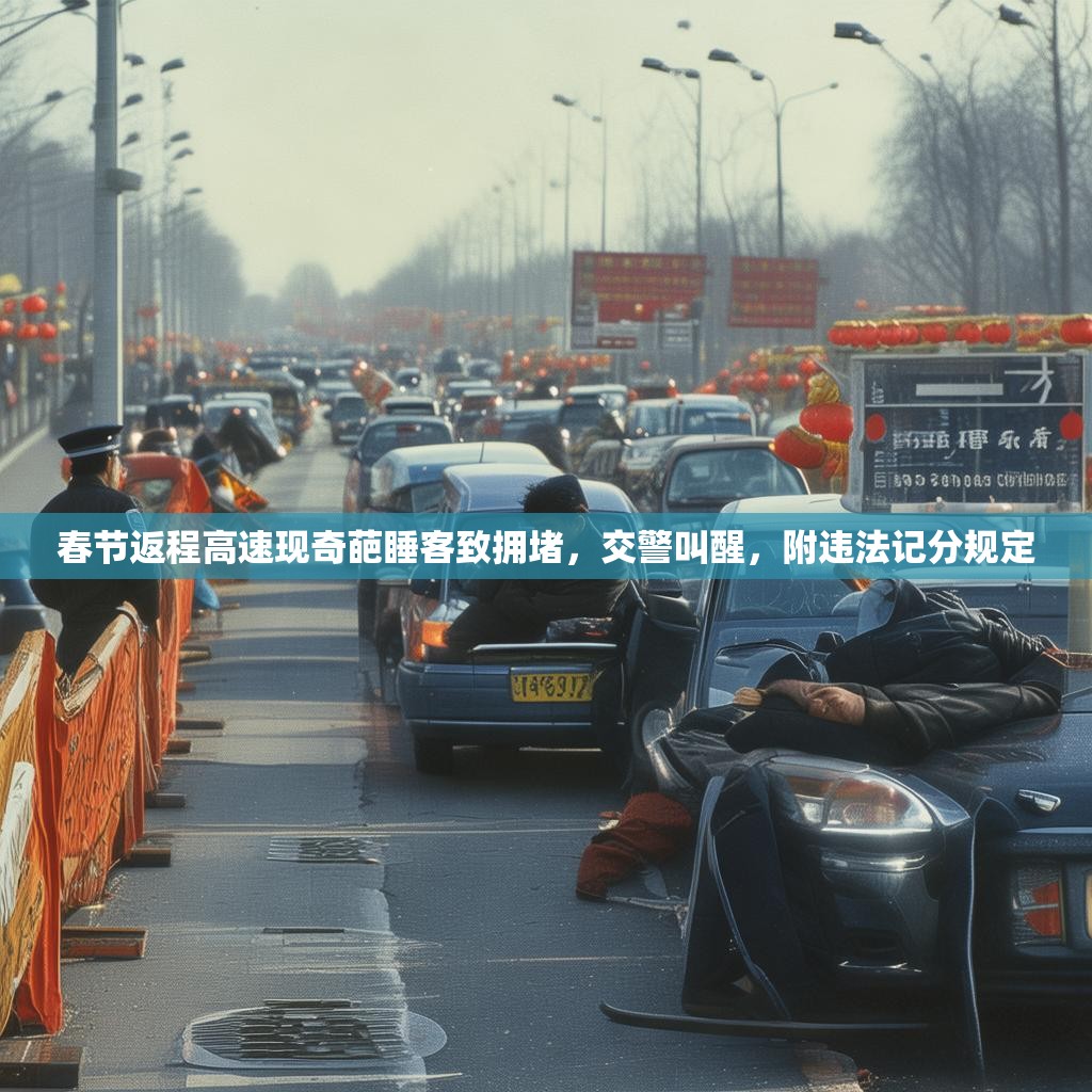 春节返程高速现奇葩睡客致拥堵，交警叫醒，附违法记分规定