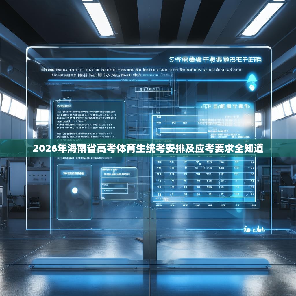 2026年海南省高考体育生统考安排及应考要求全知道