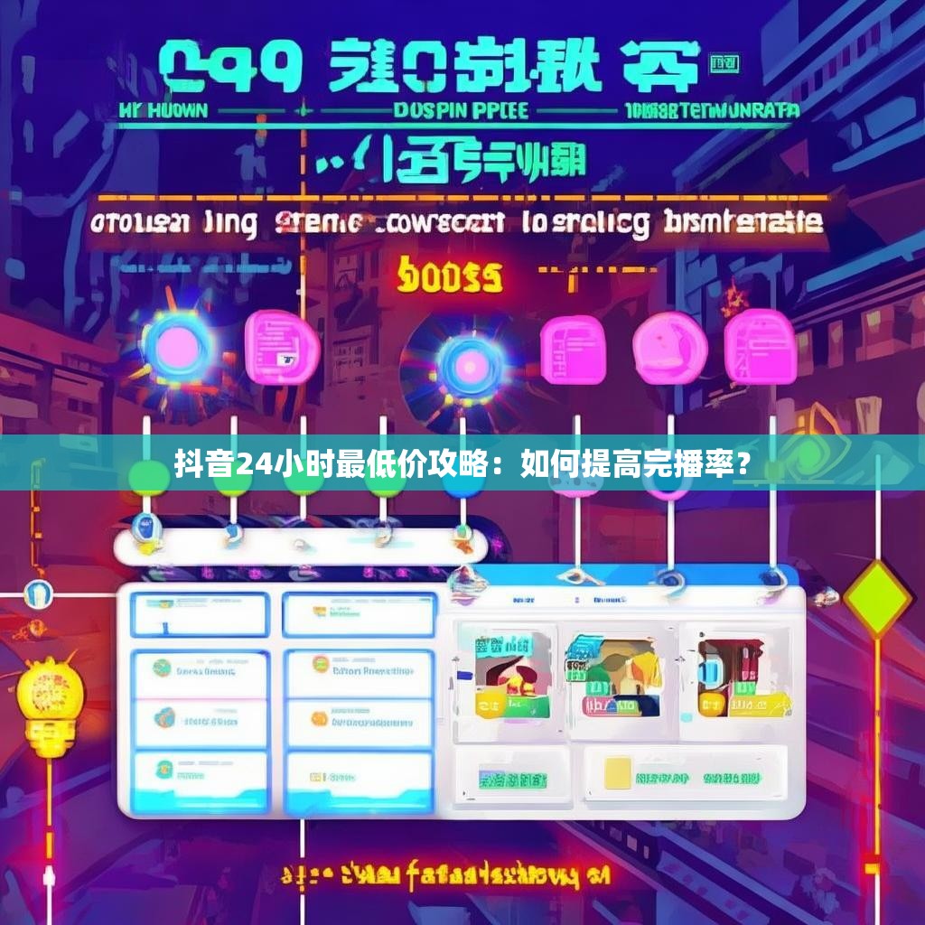 抖音24小时最低价攻略：如何提高完播率？