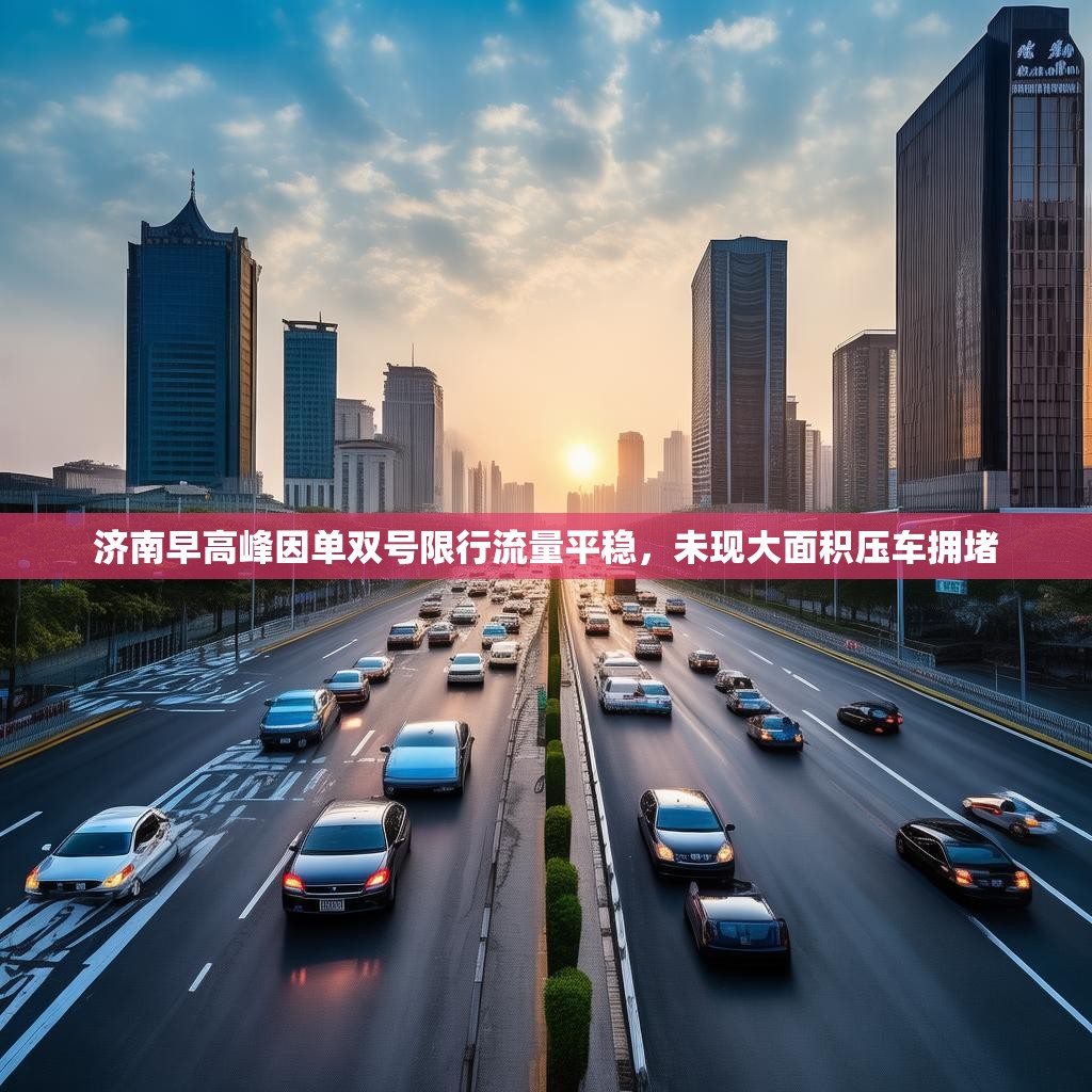 济南早高峰因单双号限行流量平稳，未现大面积压车拥堵