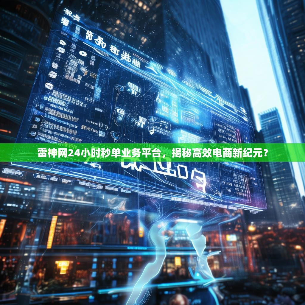 雷神网24小时秒单业务平台,揭秘高效电商新纪元?