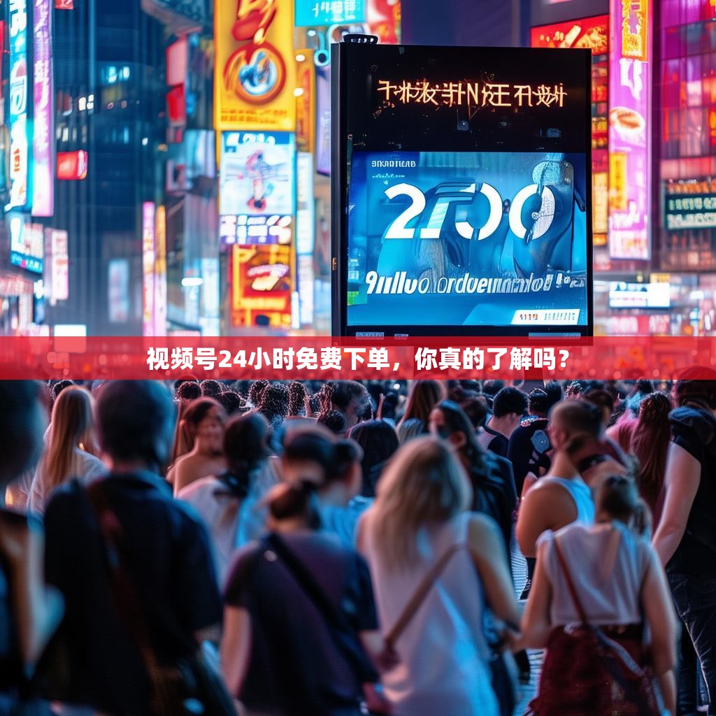 视频号24小时免费下单,你真的了解吗?
