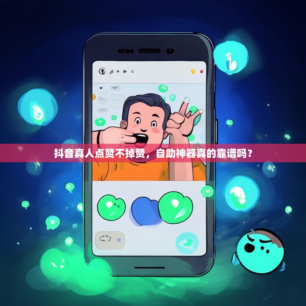 抖音真人点赞不掉赞，自助神器真的靠谱吗？