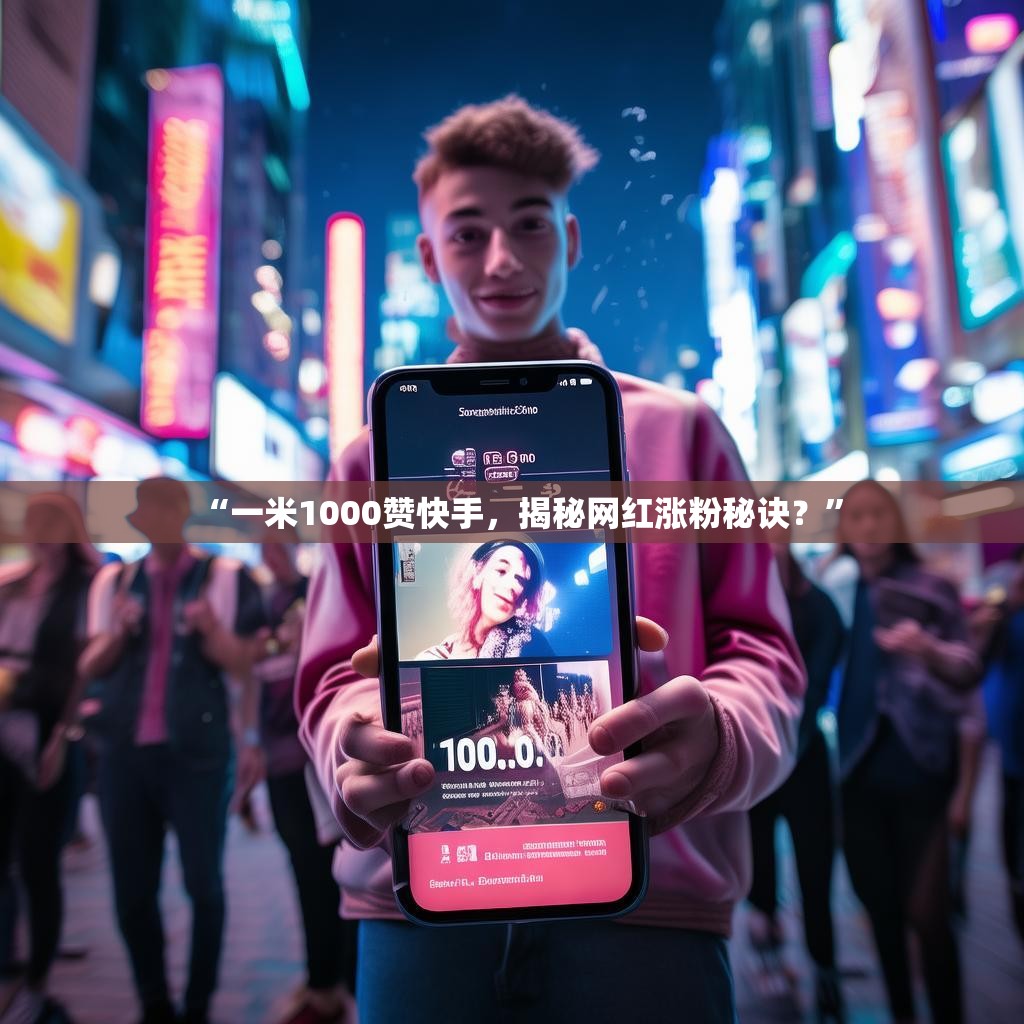 “一米1000赞快手,揭秘网红涨粉秘诀?”