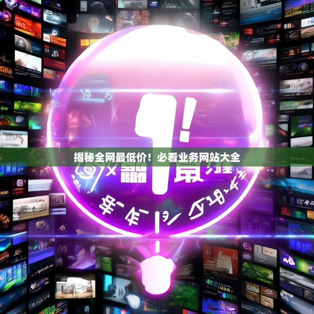 揭秘全网最低价!必看业务网站大全